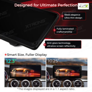 12,3-Zoll-Octa Core 4 + 64 GB Global 4G LTE Android Auto-Stereo-Multimedia-Player mit vollständig laminiertem Bildschirm für Mercedes-Benz C-Klasse W205 / GLC-Klasse X253 / V-Klasse W446 / X-Klasse W470 – Bild 4