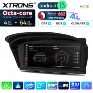 8,8 Zoll Qualcomm Snapdragon 662 Android 4GB RAM + 64GB ROM Autoradio Multimedia Player für BMW 3er E90 / 5er E60 CCC