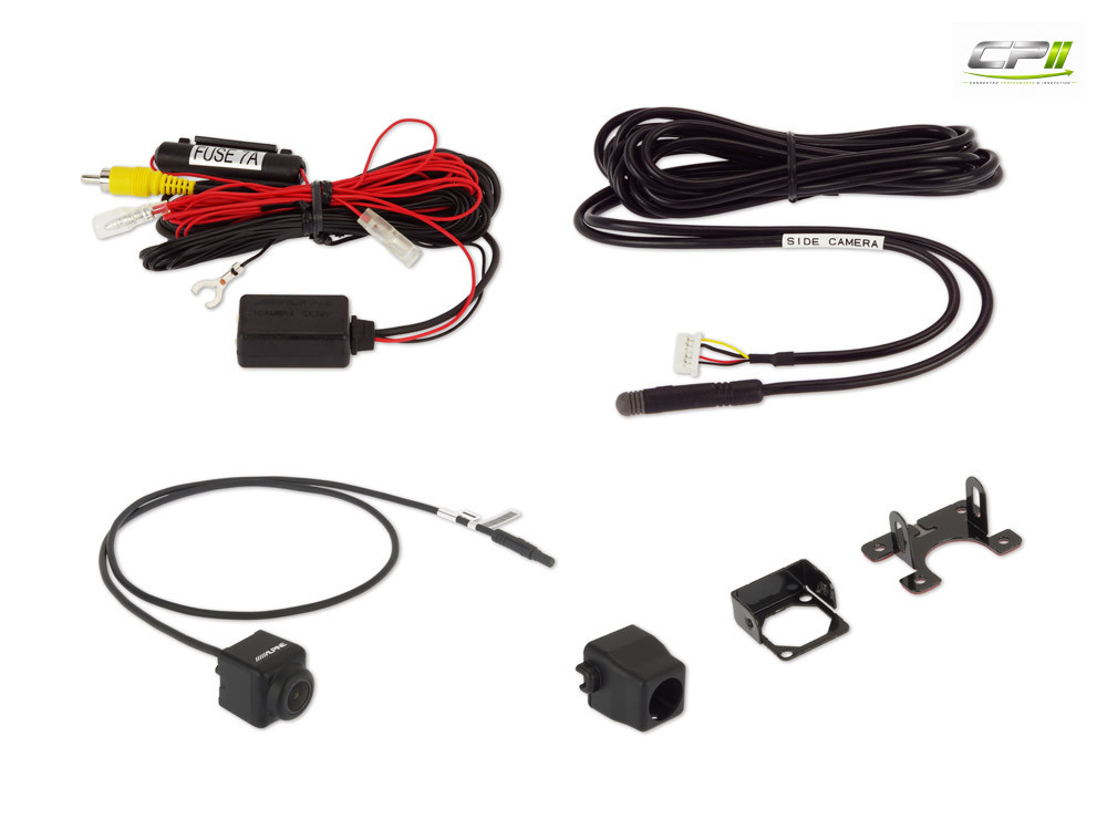 Alpine HCE-CS1100 HDR-Seitenkamera (High Dynamic Range) mit RCA und Kameradirektanschluss