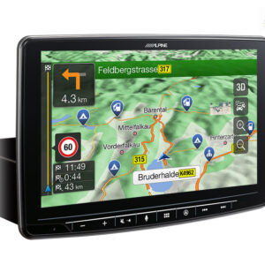 Alpine INE-F904DC 1-DIN Navigationssystem mit 9-Zoll Touchscreen, LKW- und Reisemobilprofile, DAB+, HDMI, Apple CarPlay und Android Auto