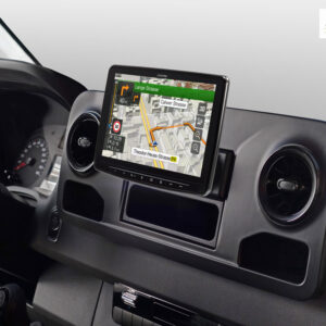 Alpine INE-F904S907 Navigationssystem mit 9-Zoll Touchscreen für Mercedes Sprinter 907, 1-DIN-Einbaugehäuse, DAB+, Apple CarPlay und Android Auto Unterstützung