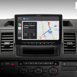 Alpine INE-F904T6 Navigationssystem für VW T5 und T6 mit 9-Zoll-Touchscreen 1-DIN-Einbaugehäuse, DAB+, Apple CarPlay und Android Auto Unterstützung – Bild 4