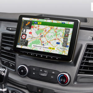 Alternative view of Alpine INE-F904TRA Navigationssystem mit 9-Zoll Touchscreen für Ford Transit Custom mit 1-DIN-Einbaugehäuse, DAB+, Apple CarPlay und Android Auto Unterstützung