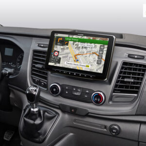Alpine INE-F904TRA Navigationssystem mit 9-Zoll Touchscreen für Ford Transit Custom mit 1-DIN-Einbaugehäuse, DAB+, Apple CarPlay und Android Auto Unterstützung