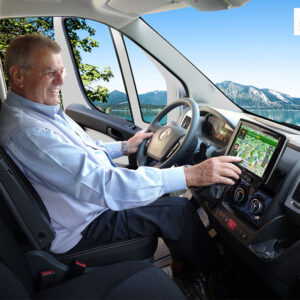Alternative view of Alpine X903D-DU 9-Zoll-Navigationssystem mit Tochscreen für Fiat Ducato III, Citroën Jumper II und Peugeot Boxer II mit TomTom Karten und Apple CarPlay / Android Auto