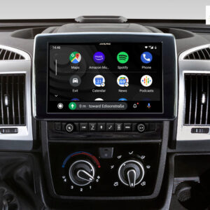 Alpine X903D-DU 9-Zoll-Navigationssystem mit Tochscreen für Fiat Ducato III, Citroën Jumper II und Peugeot Boxer II mit TomTom Karten und Apple CarPlay / Android Auto