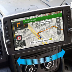 Alpine X903D-DU2 9-Zoll-Navigationssystem mit schwenkbaren Bildschirm für Fiat Ducato III, Citroën Jumper II und Peugeot Boxer II mit TomTom Karten und Apple CarPlay / Android Auto