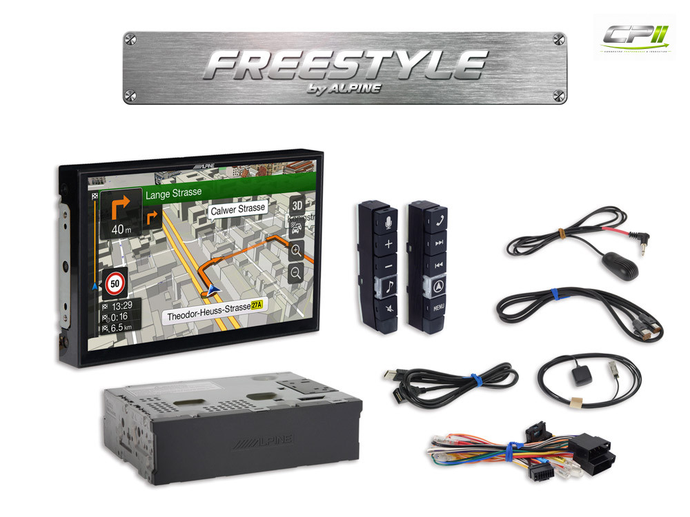 Alpine X903D-F Freestyle 9-Zoll-Navigationssystem mit Apple CarPlay und Android Auto Unterstützung für alle Fahrzeuge