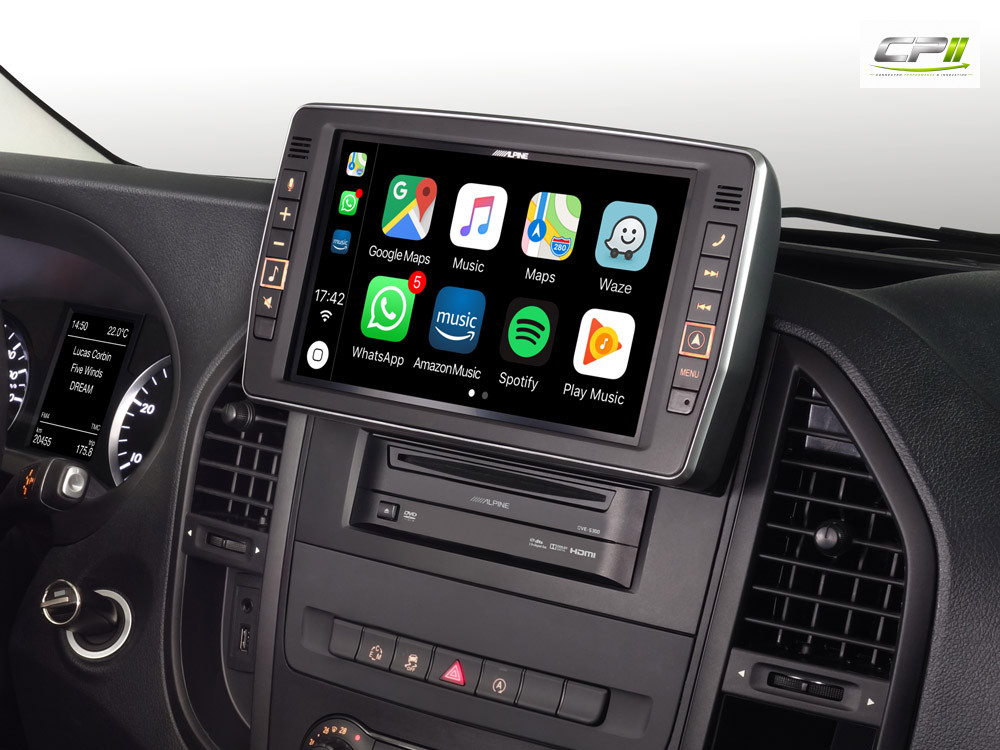 Alpine X903D-V447 23 cm (9-Zoll) Premium-Infotainment-System für Mercedes Vito (447) mit Navigationssystem, Apple CarPlay und Android Auto Unterstützung – Bild 2