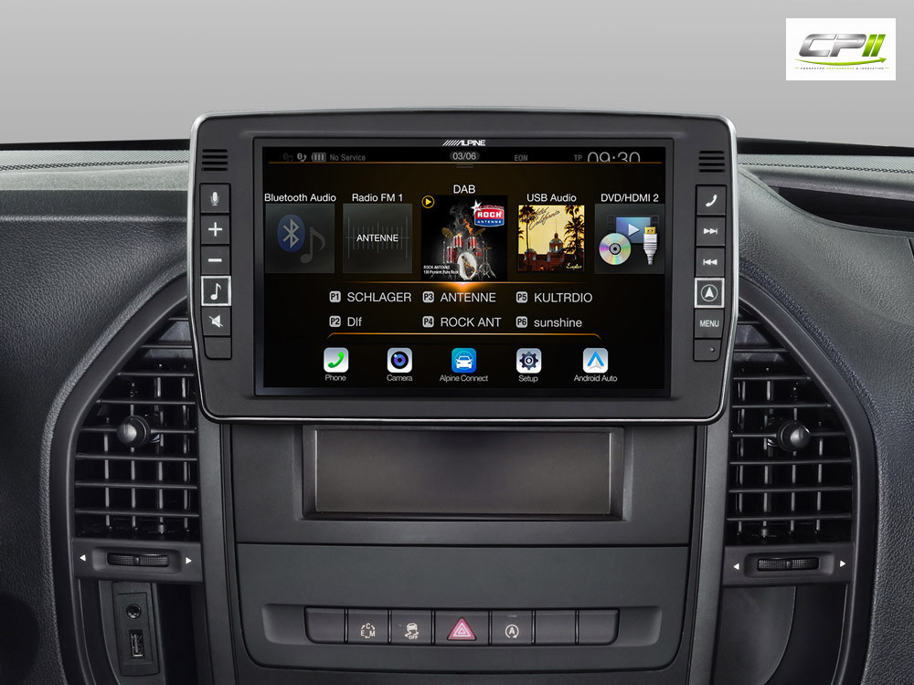 Alpine X903D-V447 23 cm (9-Zoll) Premium-Infotainment-System für Mercedes Vito (447) mit Navigationssystem, Apple CarPlay und Android Auto Unterstützung – Bild 3