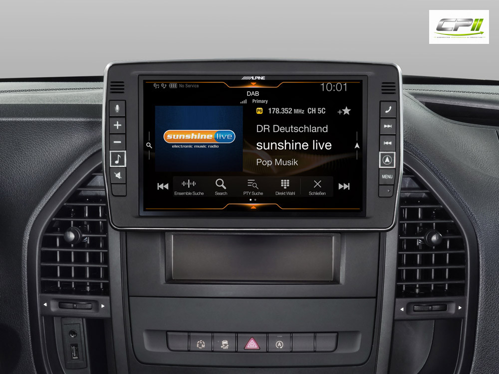 Alpine X903D-V447 23 cm (9-Zoll) Premium-Infotainment-System für Mercedes Vito (447) mit Navigationssystem, Apple CarPlay und Android Auto Unterstützung – Bild 5