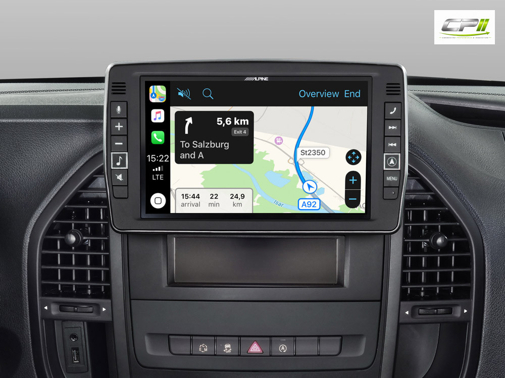 Alpine X903D-V447 23 cm (9-Zoll) Premium-Infotainment-System für Mercedes Vito (447) mit Navigationssystem, Apple CarPlay und Android Auto Unterstützung – Bild 7