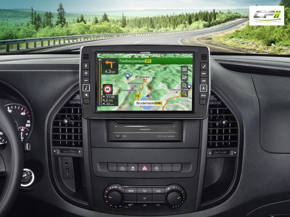 Alpine X903D-V447 23 cm (9-Zoll) Premium-Infotainment-System für Mercedes Vito (447) mit Navigationssystem, Apple CarPlay und Android Auto Unterstützung