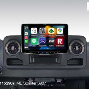Alternative view of Alpine iLX-F115S907 Autoradio mit 11-Zoll Touchscreen, DAB+, 1-DIN-Einbaugehäuse, Apple CarPlay Wireless und Android Auto Unterstützung für Mercedes Sprinter 907