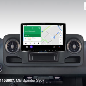 Alpine iLX-F115S907 Autoradio mit 11-Zoll Touchscreen, DAB+, 1-DIN-Einbaugehäuse, Apple CarPlay Wireless und Android Auto Unterstützung für Mercedes Sprinter 907 – Bild 4