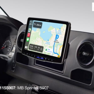 Alpine iLX-F115S907 Autoradio mit 11-Zoll Touchscreen, DAB+, 1-DIN-Einbaugehäuse, Apple CarPlay Wireless und Android Auto Unterstützung für Mercedes Sprinter 907
