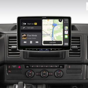 Alpine iLX-F115T6 Autoradio für VW T5 und T6 mit 11-Zoll-Touchscreen 1-DIN-Einbaugehäuse, DAB+, Apple CarPlay und Android Auto Unterstützung