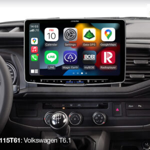 Alpine iLX-F115T61 Autoradio für VW T6.1 ab 11/2019 - 2022 mit 11-Zoll-Touchscreen, 1-DIN-Einbaugehäuse, DAB+, Apple CarPlay und Android Auto Unterstützung