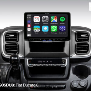 Alpine iLX-F905DU8 Autoradio mit 9-Zoll Touchscreen, DAB+, 1-DIN-Einbaugehäuse, Apple CarPlay Wireless und Android Auto Unterstützung für Fiat Ducato 8