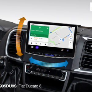 Alpine ILX-F905DU8S Fiat Ducato Serie 8 Autoradio schwenkbar – Bild 3
