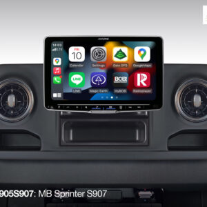 Alpine iLX-F905S907 Autoradio mit 9-Zoll Touchscreen, DAB+, 1-DIN-Einbaugehäuse, Apple CarPlay Wireless und Android Auto Unterstützung für Mercedes Sprinter 907 – Bild 3