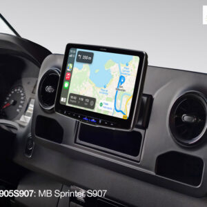 Alpine iLX-F905S907 Autoradio mit 9-Zoll Touchscreen, DAB+, 1-DIN-Einbaugehäuse, Apple CarPlay Wireless und Android Auto Unterstützung für Mercedes Sprinter 907