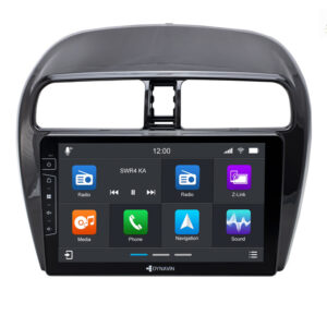 D9-129 Premium 192 GB Android Autoradio für Mitsubishi Mirage mit 4 x 100W Class-D Verstärker, 9 Zoll Display (hochauflösend), Inkl. Head-up-Display, Apple CarPlay und Android Auto