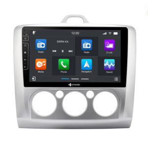 D9-41 Premium 192 GB Android Autoradio für Ford Focus mit 4 x 100W Class-D Verstärker, 9 Zoll Display (hochauflösend), Inkl. Head-up-Display, Apple CarPlay und Android Auto