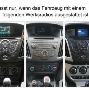 Alternative view of D9-44 Premium 192 GB Android Autoradio für Ford Focus mit 4 x 100W Class-D Verstärker, 9 Zoll Display (hochauflösend), Inkl. Head-up-Display, Apple CarPlay und Android Auto