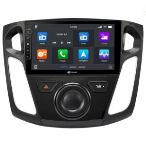 D9-44 Premium 192 GB Android Autoradio für Ford Focus mit 4 x 100W Class-D Verstärker, 9 Zoll Display (hochauflösend), Inkl. Head-up-Display, Apple CarPlay und Android Auto