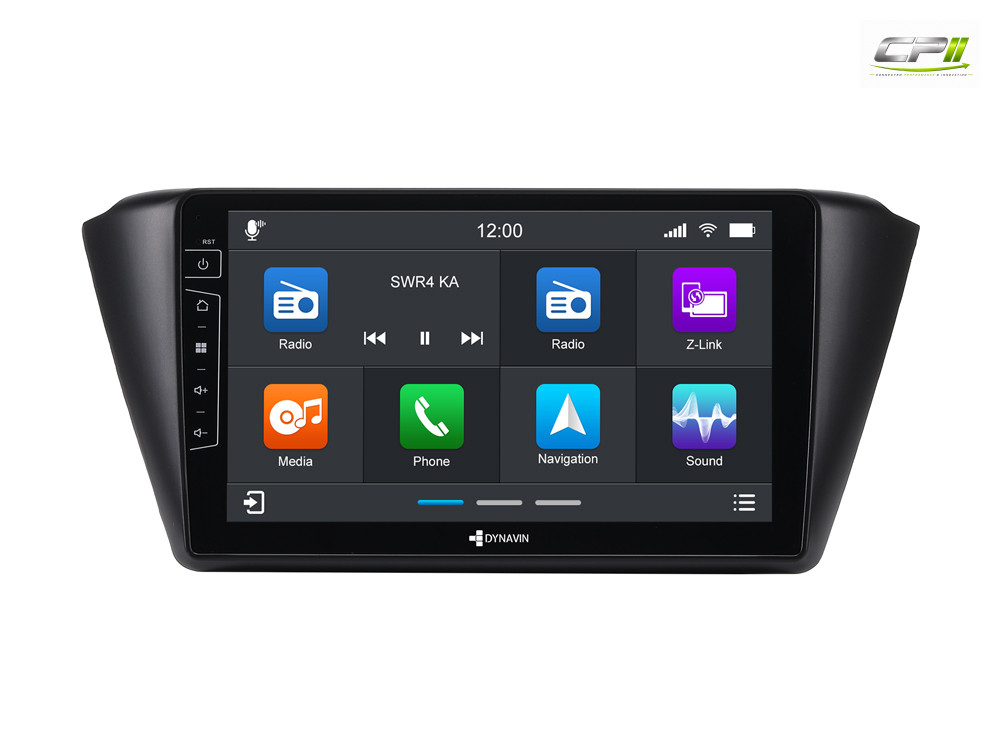 D9-68 Premium Android Autoradio für Skoda Fabia III mit 4 x 100W Class-D Verstärker, 9 Zoll Display (hochauflösend), Inkl. Head-up-Display, Apple CarPlay und Android Auto