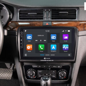 D9-70 Premium Flex 160 GB Android Autoradio für Skoda Superb mit 4 x 100W Class-D Verstärker, 10,1 Zoll Display (hochauflösend), Inkl. Head-up-Display, Apple CarPlay und Android Auto