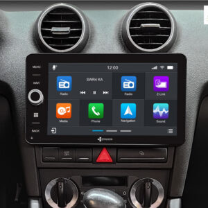D9-A3 Premium Flex 160 GB Android Autoradio für Audi A3 | S3 mit 4 x 100W Class-D Verstärker, 9 Zoll Display (hochauflösend), Inkl. Head-up-Display, Apple CarPlay und Android Auto