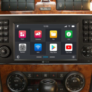 D9-CLK Premium 192 GB Android Autoradio für Mercedes CLK mit 4 x 100W Class-D Verstärker, 7 Zoll Display (hochauflösend), Inkl. Head-up-Display, Apple CarPlay und Android Auto – Bild 4