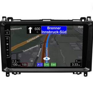D9-DF427 Premium 192 GB Android Autoradio für Mercedes Benz Vito W639 / Viano W639 mit 4 x 100W Class-D Verstärker, 9 Zoll Display (hochauflösend), Inkl. Head-up-Display, Apple CarPlay und Android Auto – Bild 6