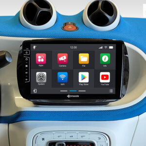 D9-DF434 Premium 192 GB Android Autoradio für Mercedes Smart mit 4 x 100W Class-D Verstärker, 9 Zoll Display (hochauflösend), Inkl. Head-up-Display, Apple CarPlay und Android Auto – Bild 3