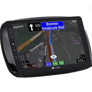 D9-DF434 Premium 192 GB Android Autoradio für Mercedes Smart mit 4 x 100W Class-D Verstärker, 9 Zoll Display (hochauflösend), Inkl. Head-up-Display, Apple CarPlay und Android Auto – Bild 6