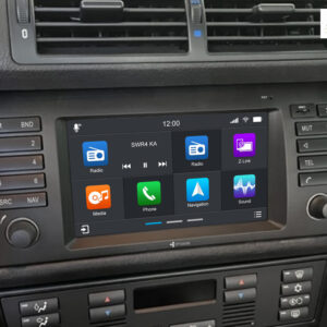 D9-E39 Premium Flex 160 GB Android Autoradio für BMW 5er E39 mit 4 x 100W Class-D Verstärker, 7 Zoll Display (hochauflösend), Inkl. Head-up-Display, Apple CarPlay und Android Auto