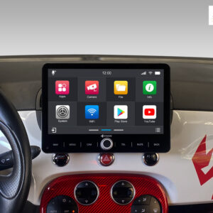 D9-FT500 Premium Flex Android Autoradio für Fiat 500 2007-2015 mit 4 x 100W Class-D Verstärker, 10,1 Zoll Display (hochauflösend), Inkl. Head-up-Display, Apple CarPlay und Android Auto – Bild 4