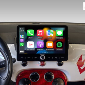 D9-FT500 Premium Flex Android Autoradio für Fiat 500 2007-2015 mit 4 x 100W Class-D Verstärker, 10,1 Zoll Display (hochauflösend), Inkl. Head-up-Display, Apple CarPlay und Android Auto – Bild 5