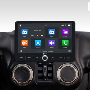 D9-JP Plus Android Navigationssystem für Jeep Wrangler JK mit 10,1-Zoll Touchscreen, Inkl. Head-up-Display, Apple CarPlay und Android Auto