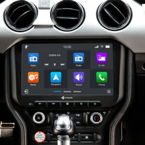 D9-MST2015L Plus Android Navigationssystem für Ford Mustang VI mit 10,1-Zoll Touchscreen, Inkl. Head-up-Display, Apple CarPlay und Android Auto