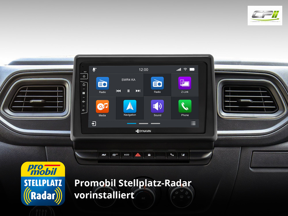 D9-RN2020 Plus Flex – C 192 GB Android Navigationssystem für Renault Master mit 9-Zoll Touchscreen, Inkl. Head-up-Display, Apple CarPlay und Android Auto