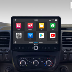 D9-RNTRF Premium Android Autoradio für Renault Trafic mit 4 x 100W Class-D Verstärker, 10,1 Zoll Display (hochauflösend), Ink