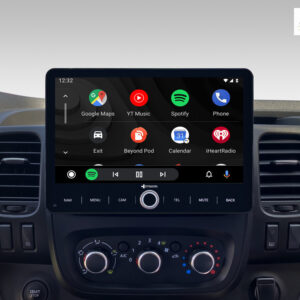 D9-RNTRF Premium Android Autoradio für Renault Trafic mit 4 x 100W Class-D Verstärker, 10,1 Zoll Display (hochauflösend), Ink