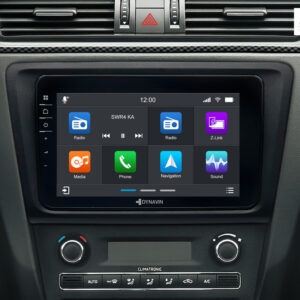 D9-RPL Premium Flex 160 GB Android Autoradio für Skoda Rapid mit 4 x 100W Class-D Verstärker, 8 Zoll Display (hochauflösend), Inkl. Head-up-Display, Apple CarPlay und Android Auto