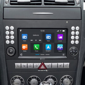 D9-SLK Premium 192GB Android Autoradio für Mercedes SLK mit 4 x 100W Class-D Verstärker, 7 Zoll Display (hochauflösend), Inkl. Head-up-Display, Apple CarPlay und Android Auto