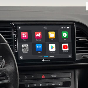 D9-SLN Premium Navigationssystem für Seat Leon III mit 4 x 100W Class-D Verstärker, 9 Zoll Display (hochauflösend), Inkl. Hea