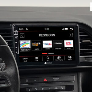 D9-SLN Premium Navigationssystem für Seat Leon III mit 4 x 100W Class-D Verstärker, 9 Zoll Display (hochauflösend), Inkl. Hea