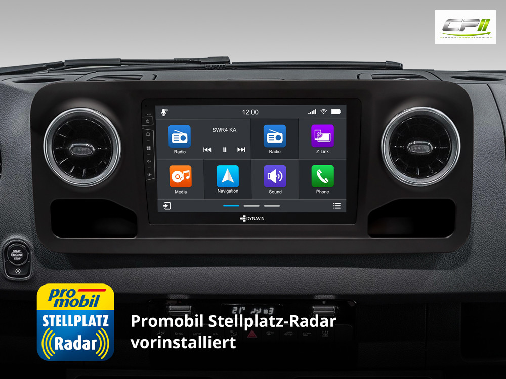D9-SP Plus – C Android Navigationssystem für Mercedes Sprinter mit 10,1-Zoll Touchscreen, Inkl. Head-up-Display, Apple CarPlay und Android Auto
